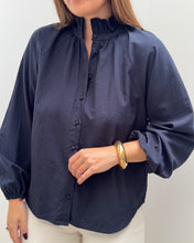 Charger l&#39;image dans la galerie, CHEMISE JEANNETTE BLEU MARINE