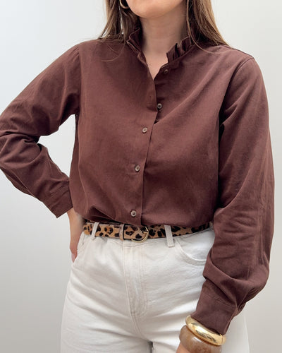 CHEMISE ADÉLAÏDE MARRON