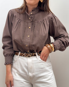 CHEMISE MAÏA MARRON