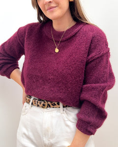 PULL LOUCIA BORDEAUX