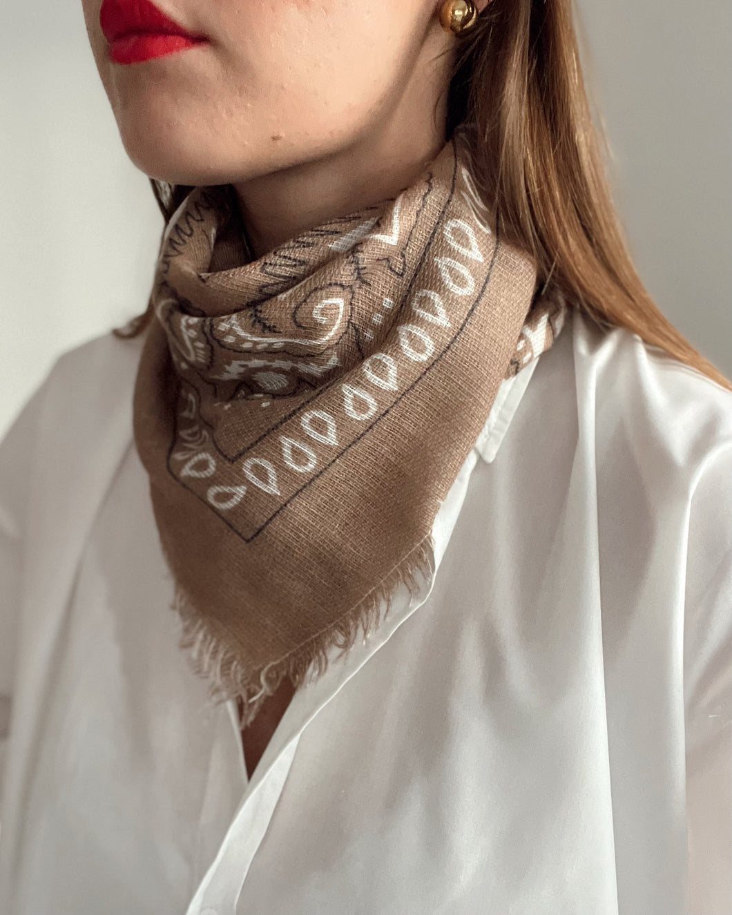 FOULARD BANDANA CAMEL