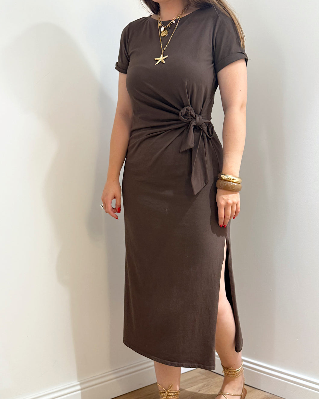 ROBE MELINE MARRON