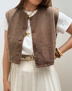 VESTE CELESTINA MARRON