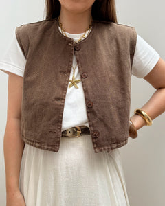 VESTE CELESTINA MARRON