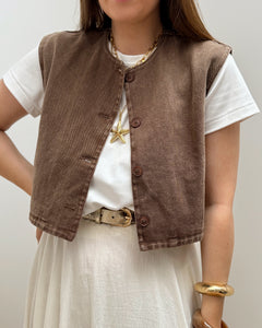 VESTE CELESTINA MARRON