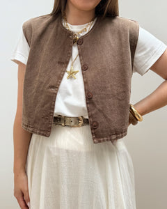 VESTE CELESTINA MARRON
