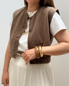 VESTE CELESTINA MARRON