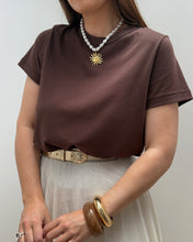 Charger l&#39;image dans la galerie, TEE-SHIRT LEORA MARRON