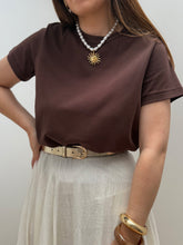 Charger l&#39;image dans la galerie, TEE-SHIRT LEORA MARRON