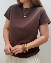 Charger l&#39;image dans la galerie, TEE-SHIRT LEORA MARRON