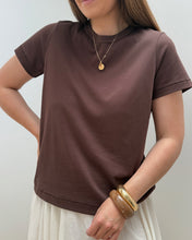 Charger l&#39;image dans la galerie, TEE-SHIRT LEORA MARRON