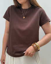 Charger l&#39;image dans la galerie, TEE-SHIRT LEORA MARRON