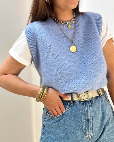 PULL GAELLE BLEU CIEL