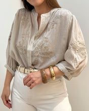 Charger l&#39;image dans la galerie, BLOUSE FLORIANE BEIGE