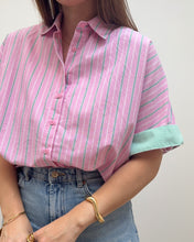 Charger l'image dans la galerie, CHEMISE ESMÉE ROSE/VERT