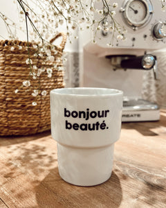 TASSE "Bonjour Beauté"